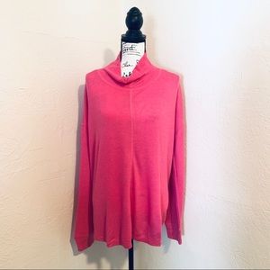 SANCTUARY HIGHROAD THERMAL TEE HEATHER STREET PINK